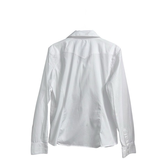 GAP (EUC) 100% Cotton Long Sleeve, Snap Button Up Top, Size Large - Picture 6 of 10